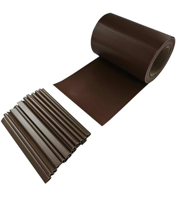 Fascia Frangivista PVC 19cm x 35m | 450g/mq | 20 Clip Incluse | Privacy Recinzioni
