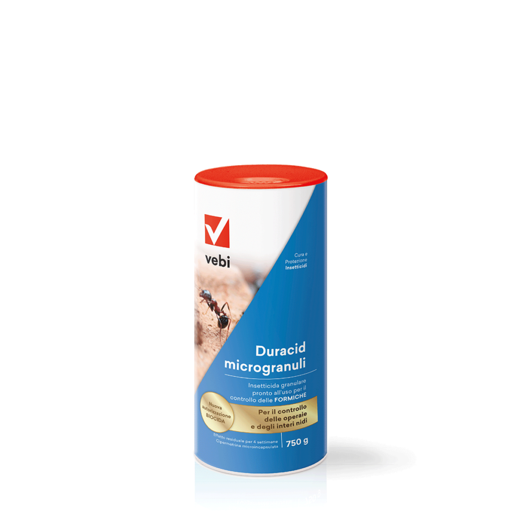 VEBI - Duracid Microgranuli Esca Insetticida Formiche 750g | Con Dosatore | Uso Esterno e Interno