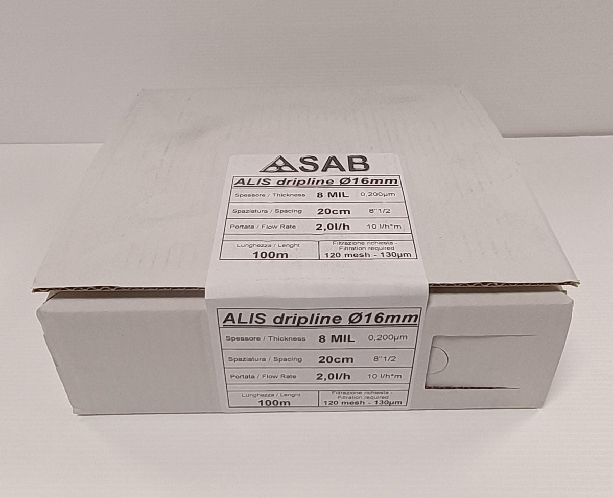 Tuyau d'arrosage avec goutteur plat rouleau de 100 mètres - ALIS