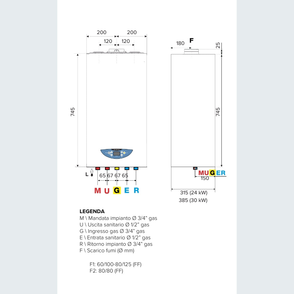 Ariston MATIS CONDENS PLUS 24 - Compact condensing boiler with FREE flue gas kit