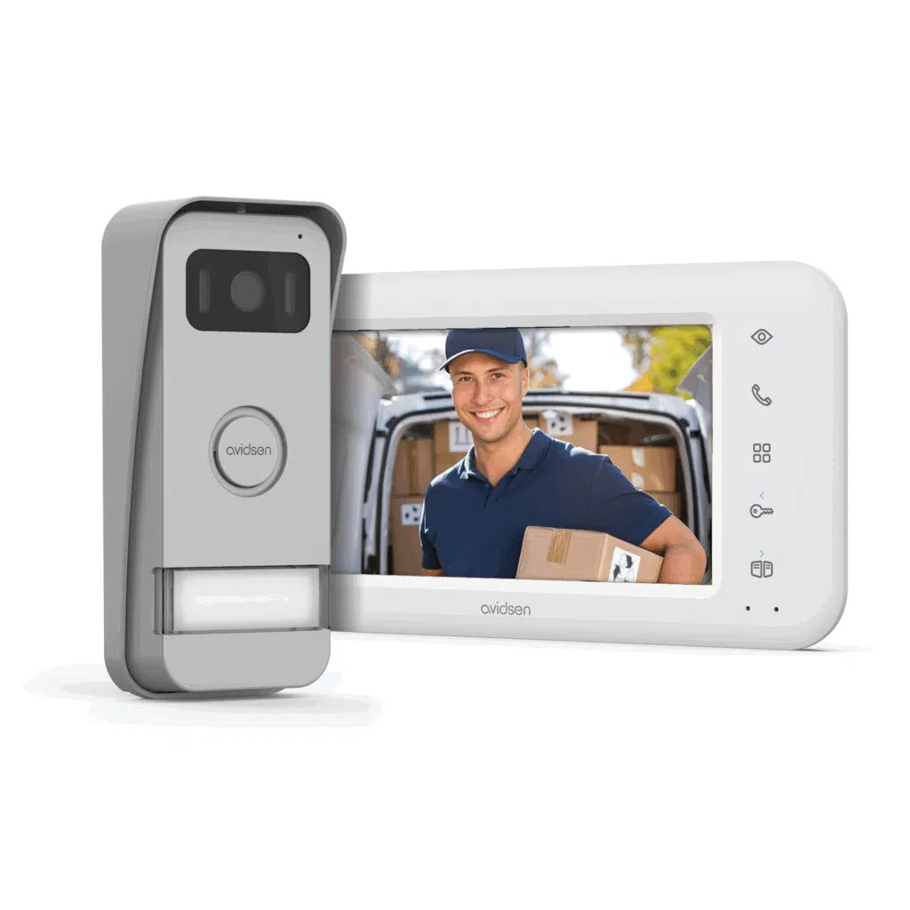 AVIDSEN - Videocitofono Connesso Elia Smart 2 112302 | 7" | Wi-Fi 2.4/5GHz | App | 2 Fili