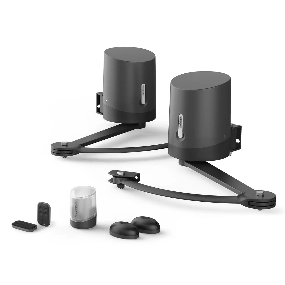 AVIDSEN - ORANE 510 Kit Automazione Cancelli 2 Battenti 24V | Bracci Articolati | 2,5m/250kg | Fotocellule | Telecomandi
