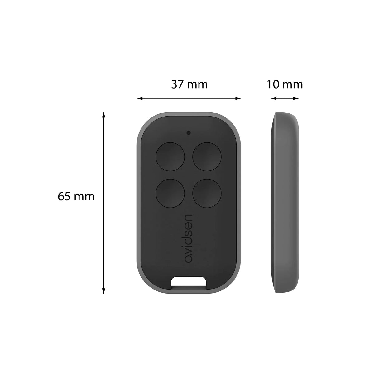 AVIDSEN - Telecomando 4 Tasti Rolling Code 114258 per Automazioni Cancelli e Garage | 433,92 MHz
