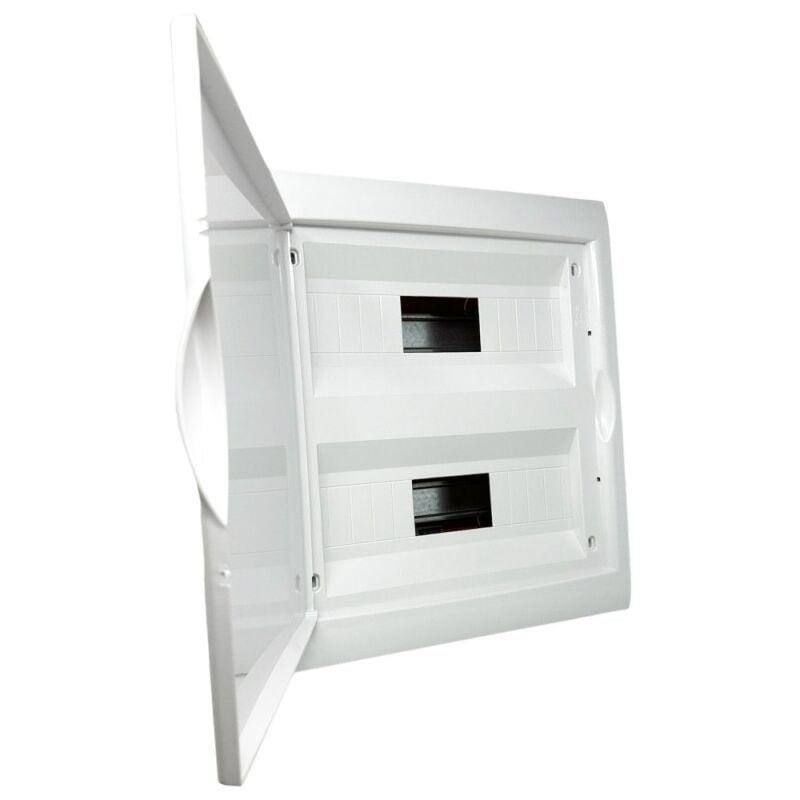 FAEG - Coffret encastrable 24 modules FG14624 | Porte blanche | IP40 | Rail DIN | CEI EN 60670