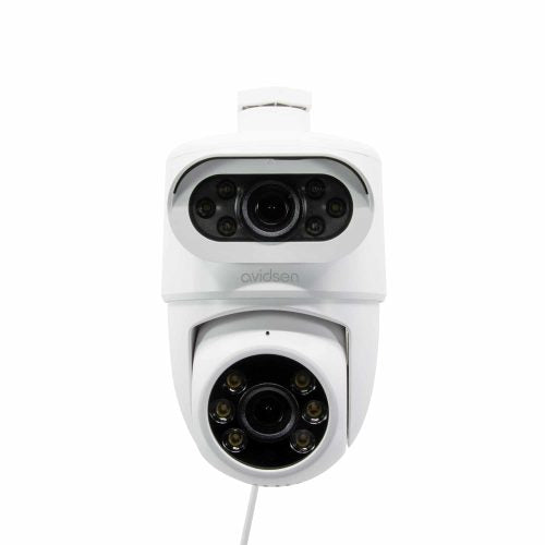AVIDSEN - Motorisierte 2K-IP-Kamera für den Außenbereich HomeCam Dual PTZ 127156 | Duales Objektiv | PTZ 360° | Sirene | Wi-Fi