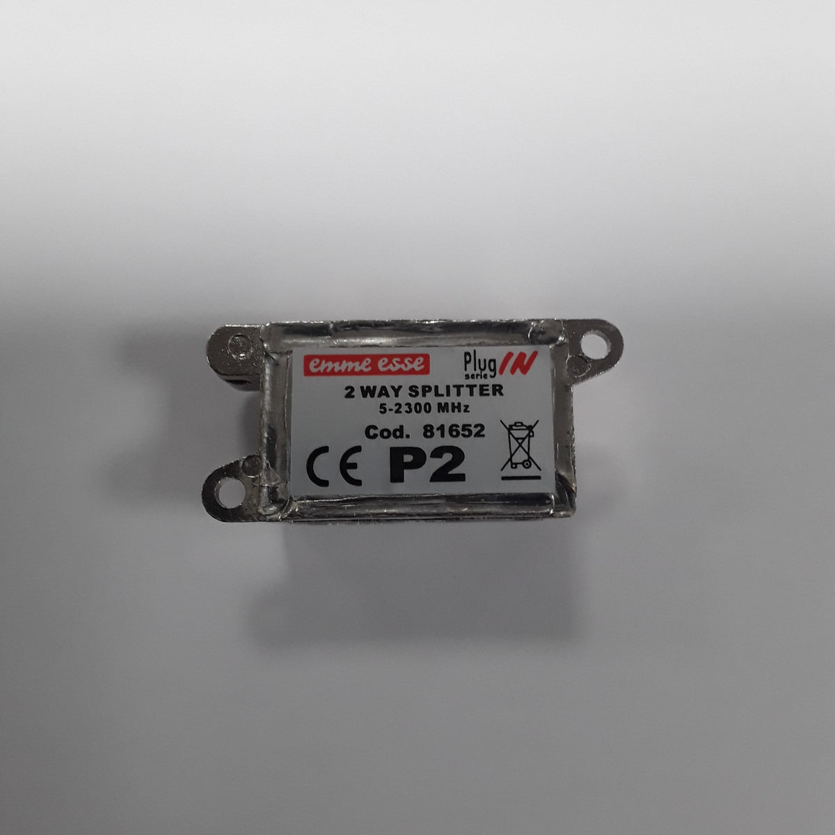Emme Esse PlugIN P2 Passive TV Splitter with 2 Outputs