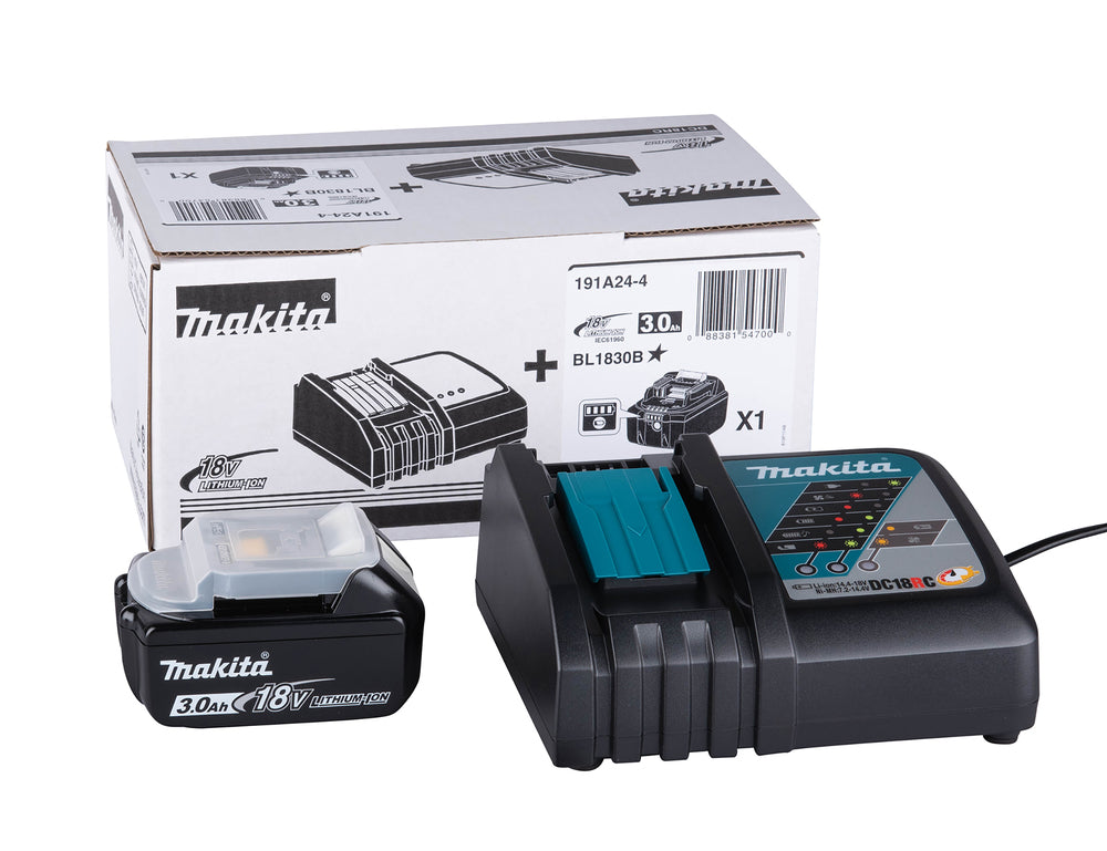 MAKITA - Kit Energy LXT 191A24-4 | 18V | 1x BL1830B 3,0Ah + Caricabatterie Rapido DC18RC