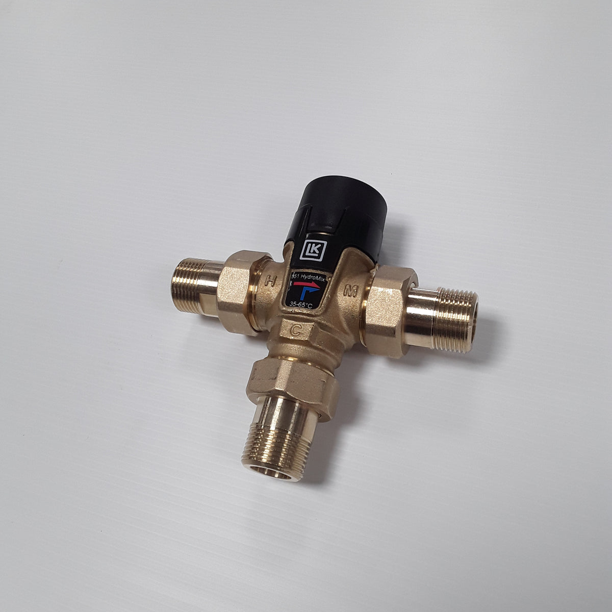 Thermostatmischer für Solarthermie 3/4'' LK 551 HydroMix mit Armaturen und Rückschlagventilen