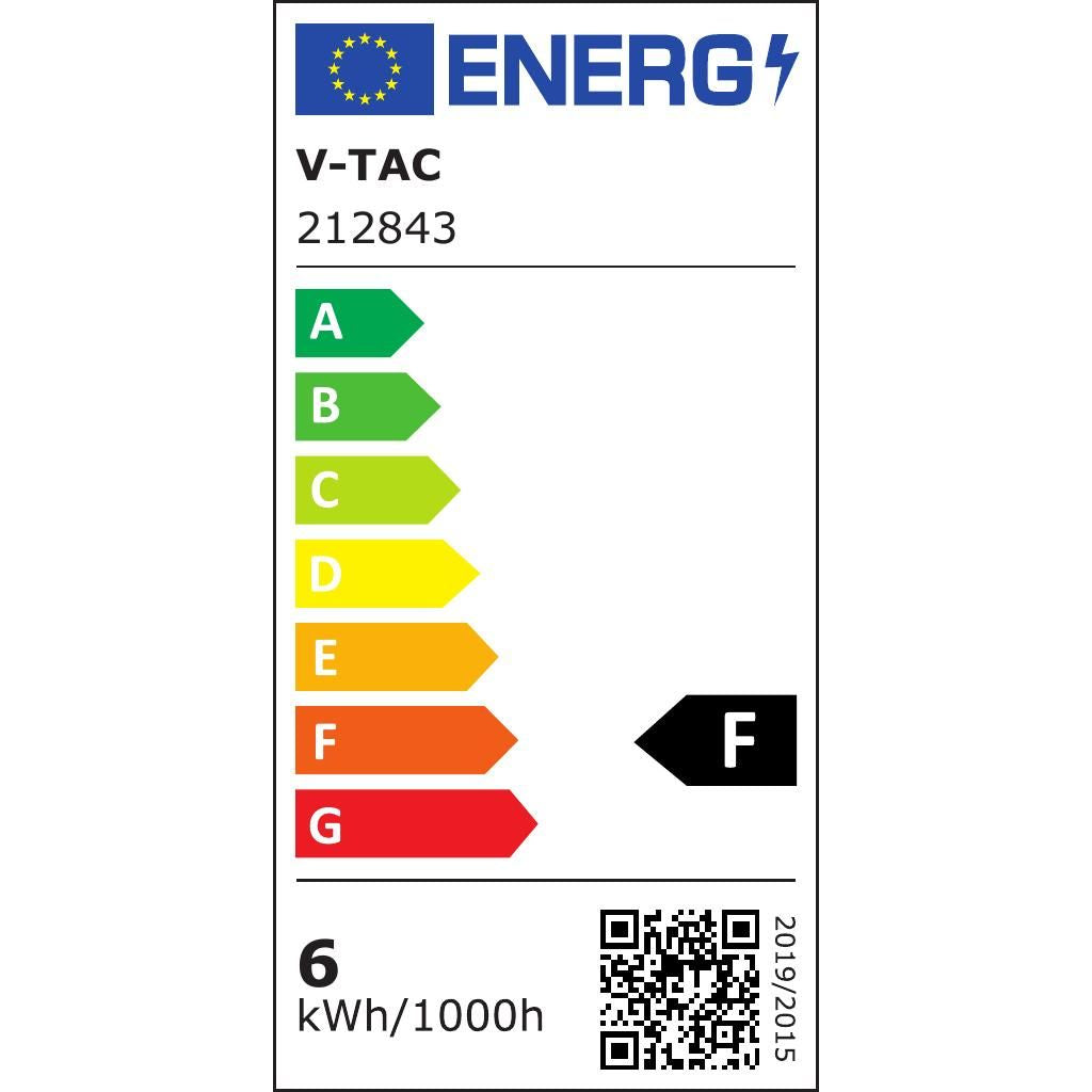 V-TAC 212843 lampadina LED G45 filamento etichetta energetica classe F