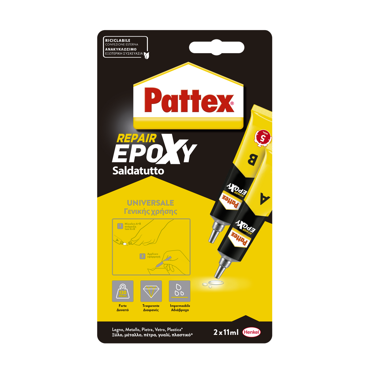 Pattex Saldatutto Mix 5 min. 2x12g pack