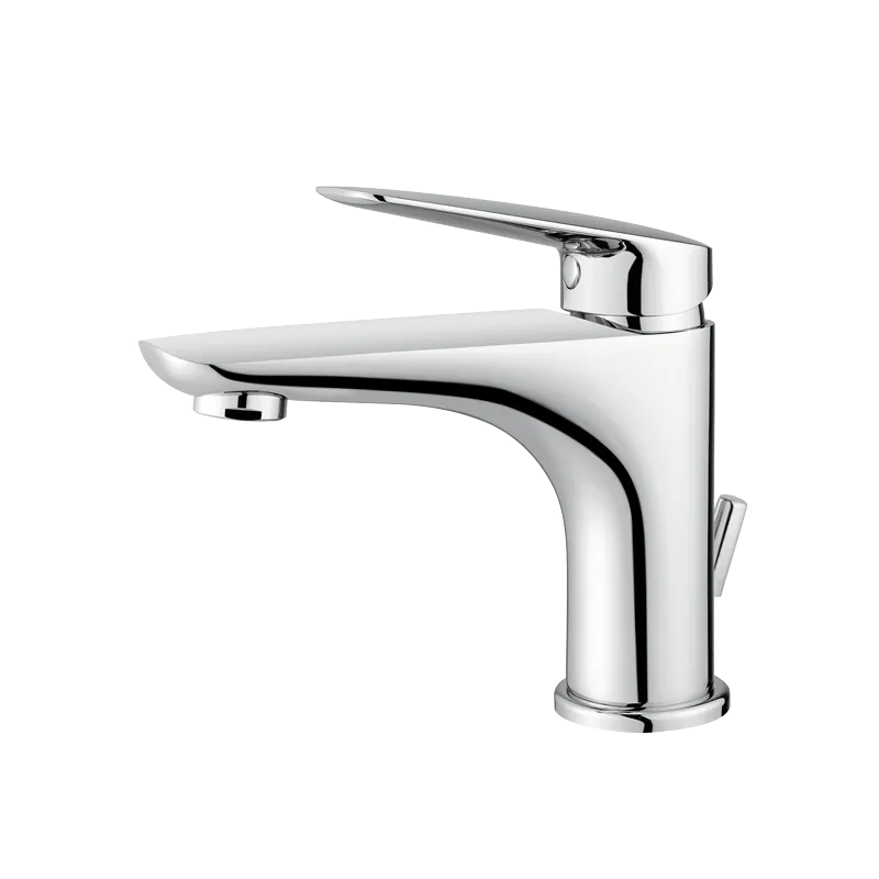 Mamoli Penelope basin mixer with chrome finish and waste