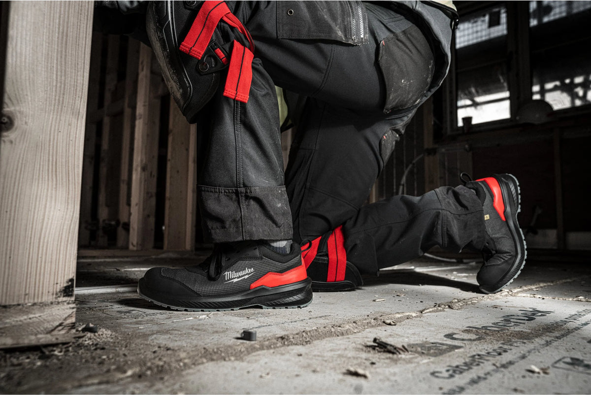 Milwaukee Flextred Black S1PS Sicherheitsschuhe | Leicht, flexibel, atmungsaktiv | Europäische Zertifizierung