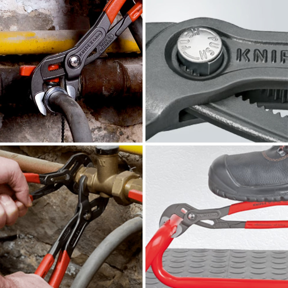KNIPEX - Cobra Pinza Regolabile per Tubi e Dadi | Acciaio Cromo Vanadio | Autoserrante | 125-300mm | 61 HRC