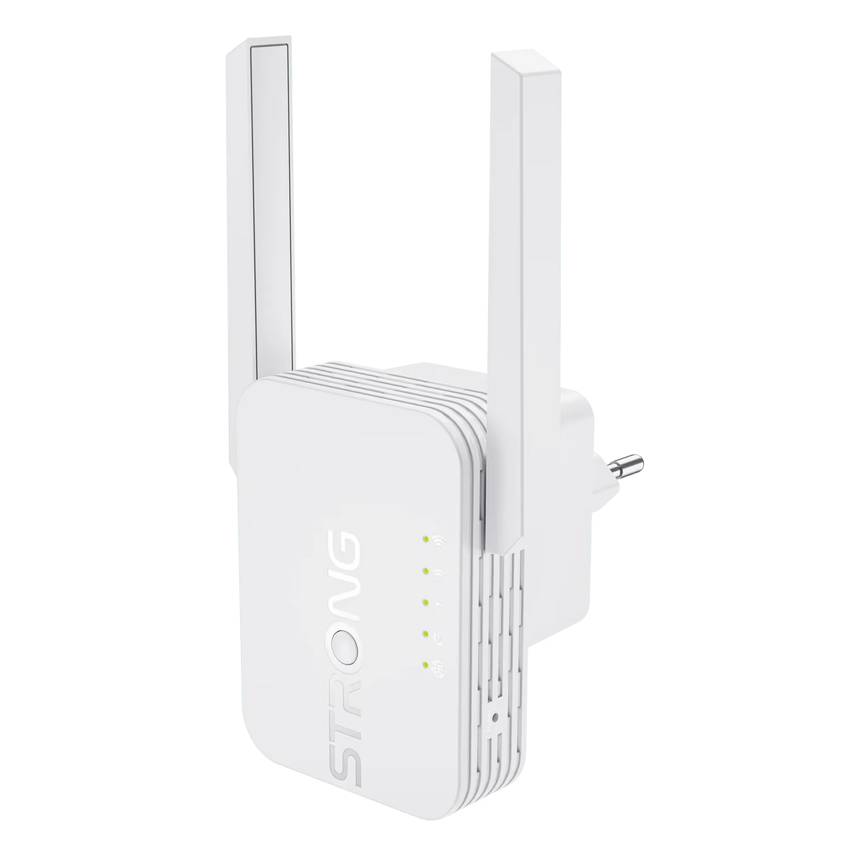 STRONG - Repeater Wi-Fi Universale 300S | 300 Mbps | 2,4 GHz | 2 Antenne | LED Segnale | WPA2-PSK