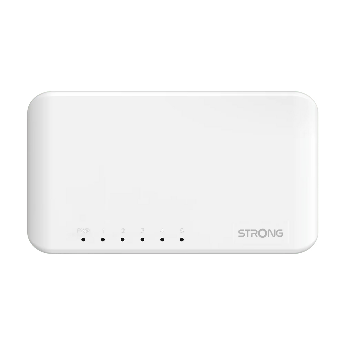 STRONG SW5000P – Switch Desktop Gigabit 5 Porte 10/100/1000 Mbps, Plug & Play, Plastica, Fanless