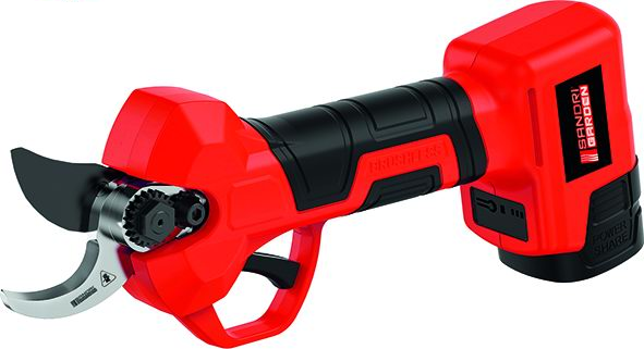 Sandri Gartenschere 16,8 V mit 2 x 2 Ah Akkus, Schnittbreite Ø 32 mm - SG‑FP 3200