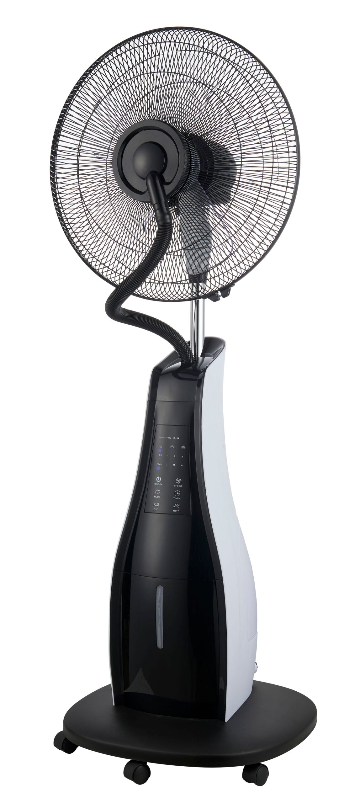 VINCO Nebelventilator 70727 | 80W | Ø43cm | 3,5L | Rollen | Fernbedienung