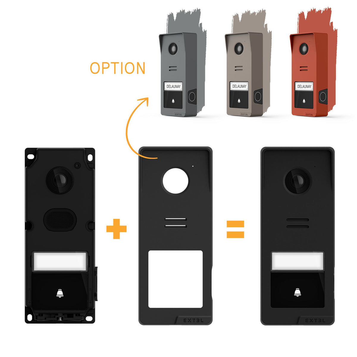 EXTEL - Videocitofono Wireless Connesso Wave 3 | Wi-Fi | Impronta Digitale | QR Code | App ExtelConnect | 350m | SKU 720337
