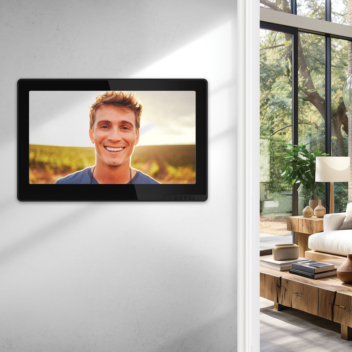 EXTEL - Videocitofono Wireless Connesso Wave 3 | Wi-Fi | Impronta Digitale | QR Code | App ExtelConnect | 350m | SKU 720337