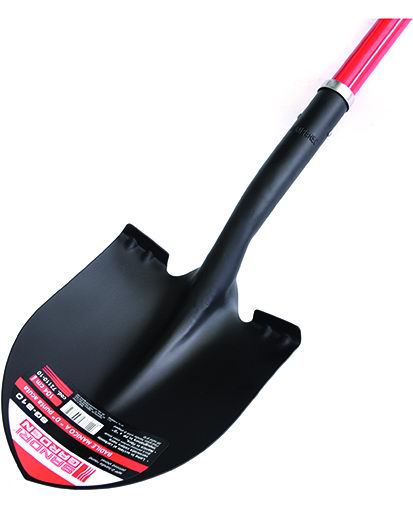 SandriGarden - Badile a Punta Acuta SG-B10A 72110-10 | Manico Fibra di Vetro 104cm | Acciaio Carbonio | Impugnatura D PP