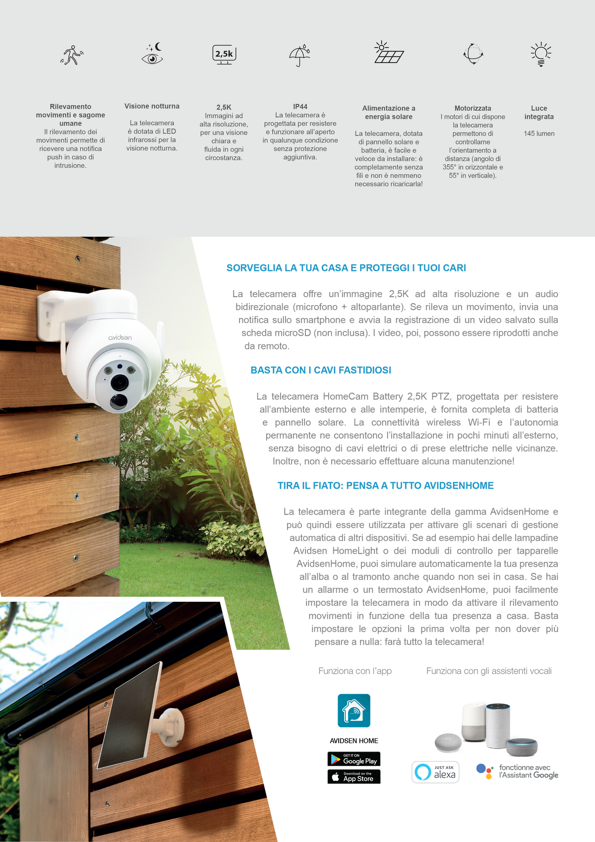 HomeCam 2,5K Motorisierte IP-Außenkamera – Solarbetrieben