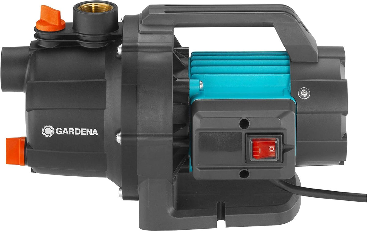 GARDENA - Pompa da Giardino 3000/4 Basic | 600W | 3000 l/h | 3,5 bar | Albero Inox | Sistema GARDENA