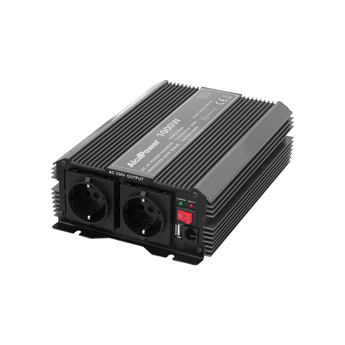 Alcapower Inverter Soft Start 1000W – 24V DC → 230V AC | Mod. 924100 | Modified wave