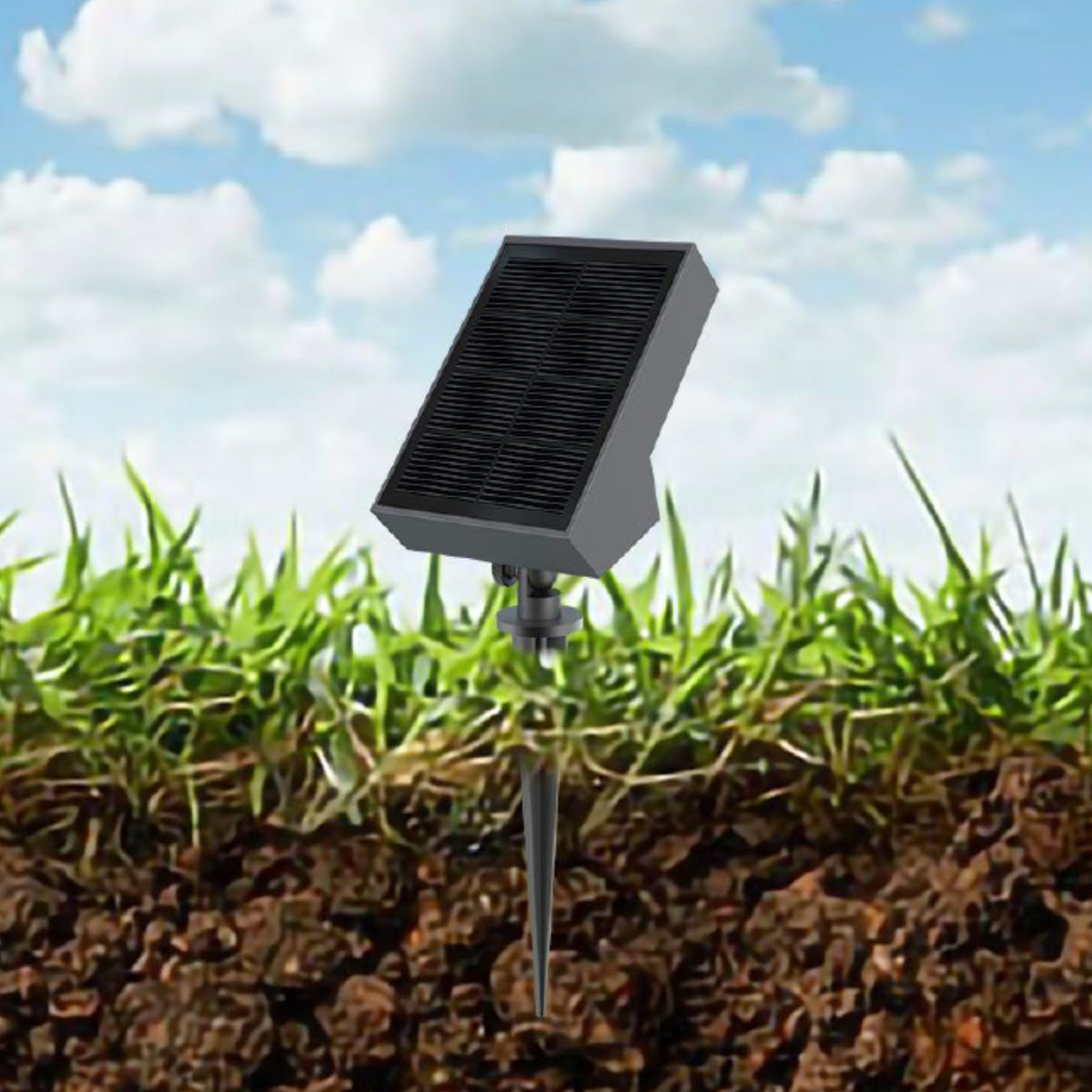 Alcapower 500lm Solar LED Spotlight with Spike and Twilight Sensor SWL13