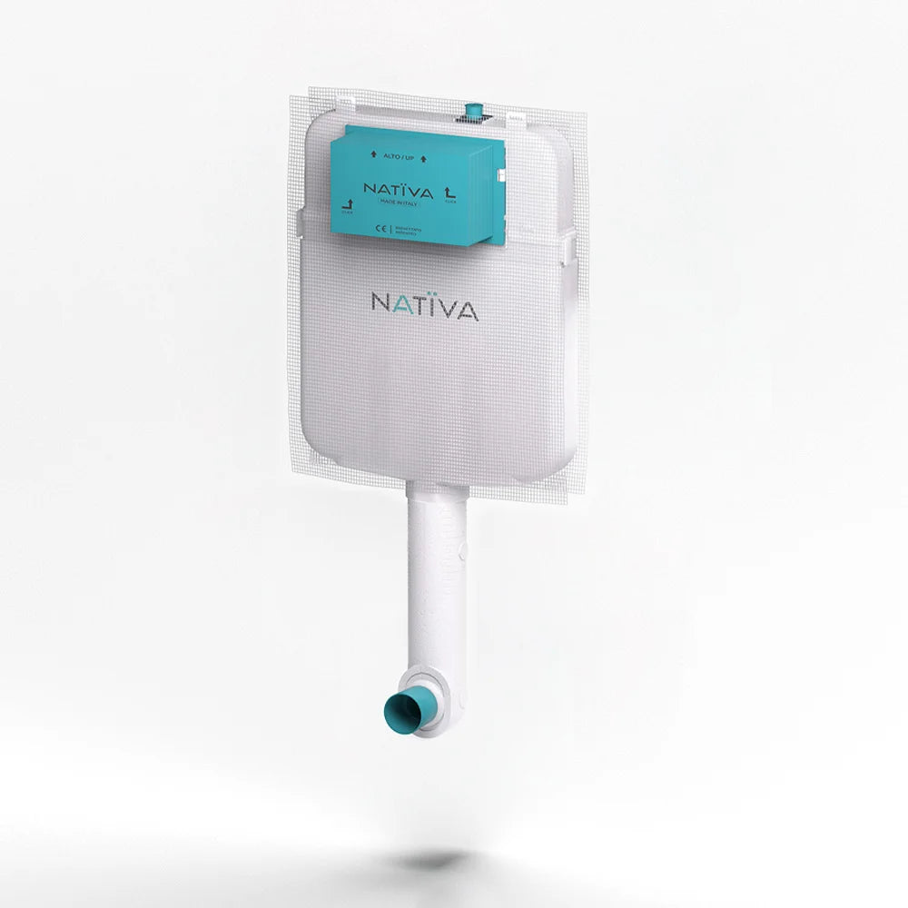 NATIVA Cassetta incasso J1 per muratura vasi a terra e parete con rete per intonaco e isolamento anti-condensa