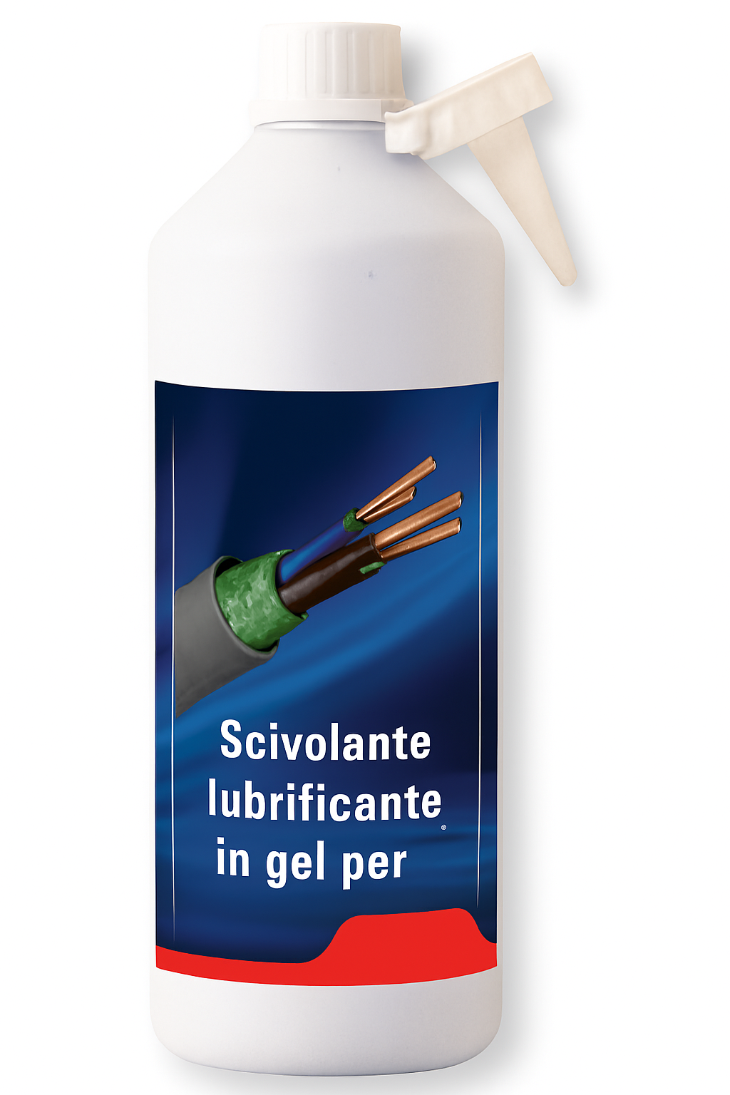 1L Clear Gel Lubricant for Electrical Cables – Professional for Cable Threaders
