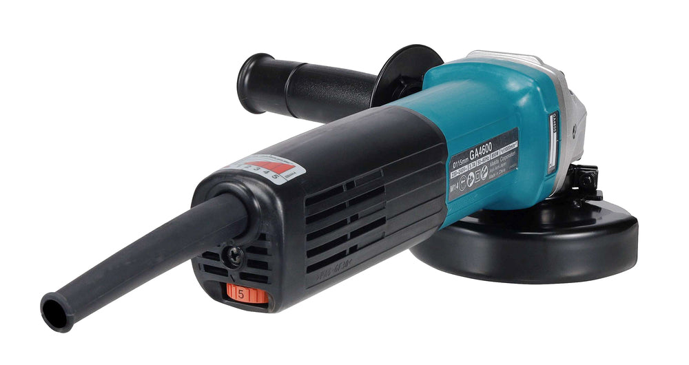 MAKITA - Smerigliatrice Angolare GA4600 | 850W | 115mm | 2.800-11.000 giri/min | Velocità Variabile | Slide Switch