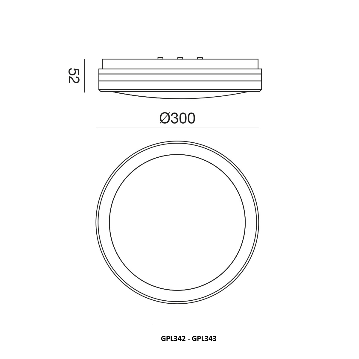 GEA LUCE Round Outdoor Ceiling Light CCT IP65