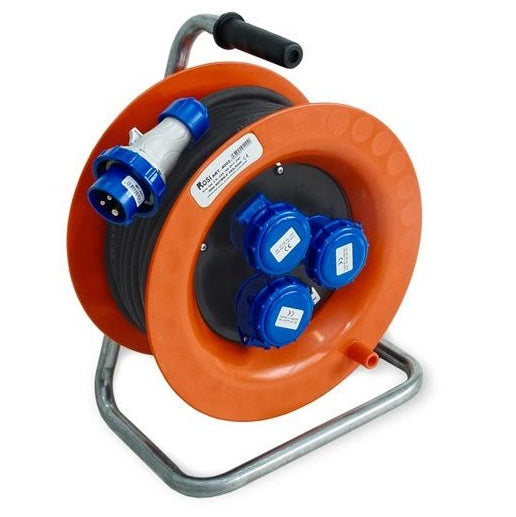 Industrielles Kabeltrommel-Verlängerungskabel 30 Meter 3x2,5 mm 16 A IP67 - Rosi