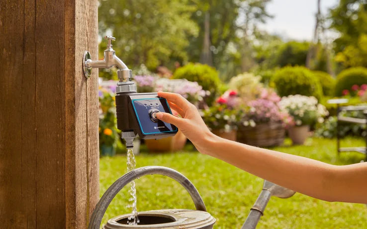 GARDENA - Computer Programmatore Irrigazione Bluetooth® 1889-20 | 3 Programmi | App iOS/Android | Safe Stop