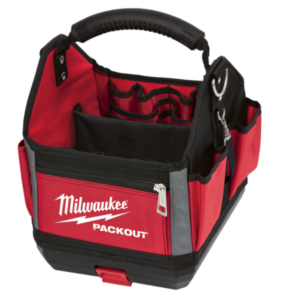 MILWAUKEE - PACKOUT Borsa Portautensili Aperta 4932464084 | 25cm | 28 Tasche | Base Rigida | Modulare
