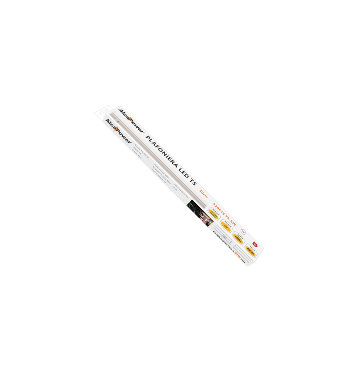 ALCAPOWER - Plafoniera LED T5 Sottopensili 60cm | 9W | 780 lm | 4000K | IP20 | Collegabile in Serie