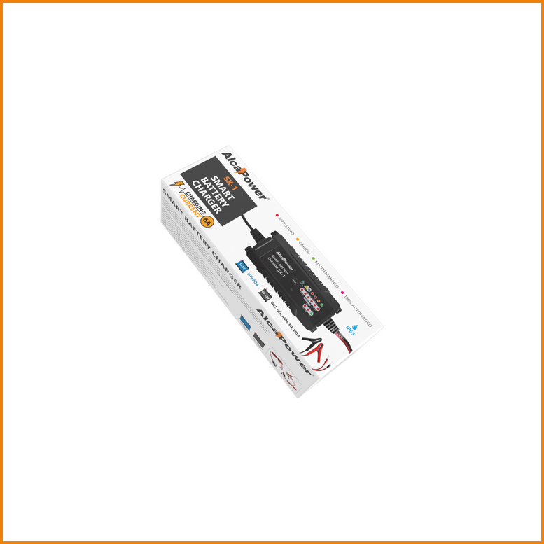 Automatic Battery Charger with 6A 6V/12V Maintenance Function - SX-1 ALCAPOWER