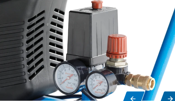 ABAC - Compressore Aria Pole Position L20 1129100021 | 24 L | 2 HP | 10 Bar | Mobile Professionale
