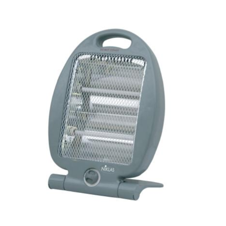 NIKLAS - Stufa al Quarzo Trend 539012 | 400/800W | 2 Livelli | Anti-Rovesciamento | Corpo ABS | 26x20x37cm