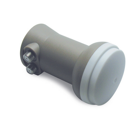 METRONIC - LNB Twin Universale 2 Uscite 440927 | 0,1dB | SD HD 4K | Bifamiliare | Parabola