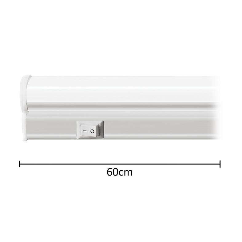 ALCAPOWER - Plafoniera LED T5 Sottopensili 60cm | 9W | 780 lm | 4000K | IP20 | Collegabile in Serie