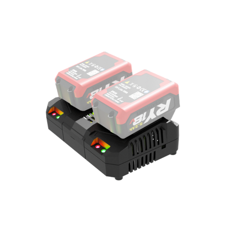 CASTELLARI - Caricabatterie Rapido Doppio RY04B | 220V | 4,0Ah | 2 Batterie Simultanee | RY01B RY02B