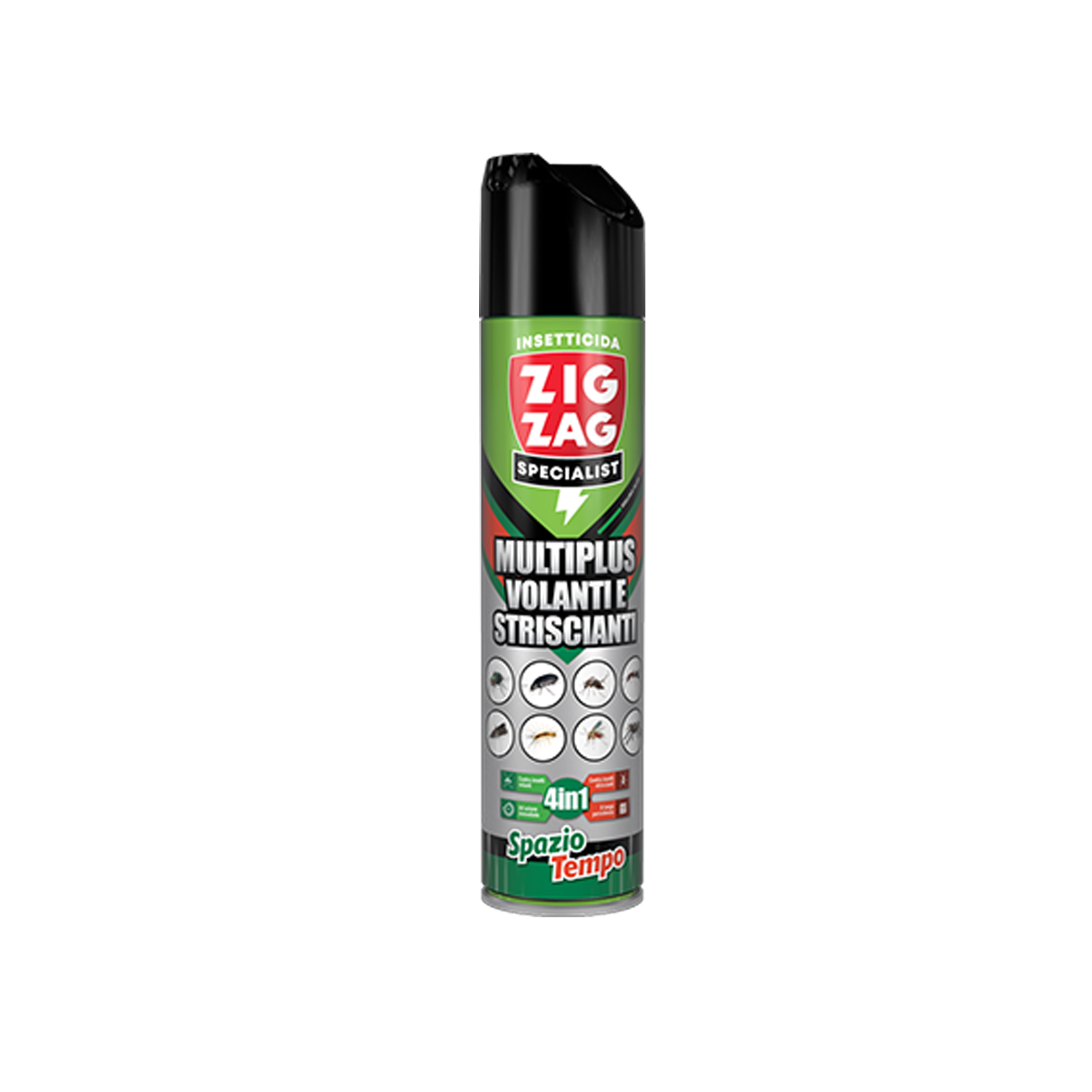 ZIG ZAG - Insetticida Specialist Spaziotempo 4 in 1 | Volanti + Striscianti | Effetto Barriera | 600ml