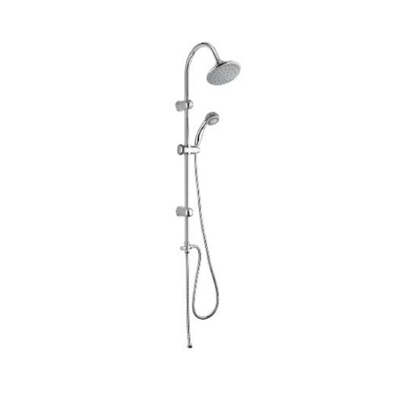 MAMOLI - Colonna Doccia Doppia Erogazione Serie C1 | Soffione 16cm | Doccetta 3 Getti | Finitura Cromo | Made in Italy