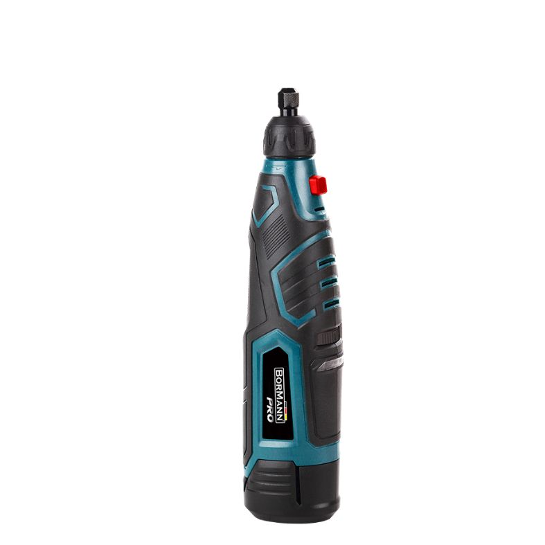BORMANN Pro - Multiutensile Rotativo a Batteria BBP2450 | 12V 2Ah | 5.000-25.000 giri/min | Mandrino 3,2mm | Soft-Start | Kit Accessori