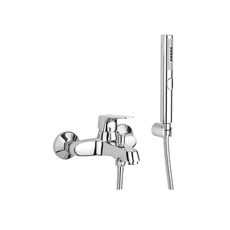 MAMOLI - Miscelatore Monocomando Esterno Vasca Spartaco | Deviatore Automatico | Doccia Fissa | Finitura Cromo