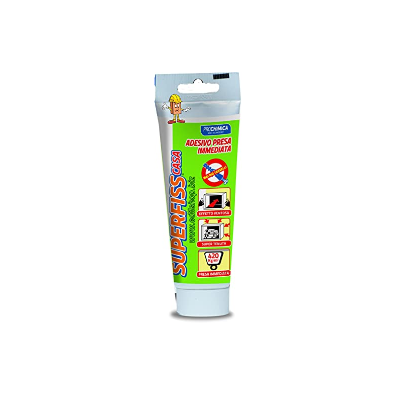 PROCHIMICA - Superfiss Casa SPS/C80 | 80ml | MS Polymer | Presa 420 kg/m² | Effetto Ventosa | Bianco
