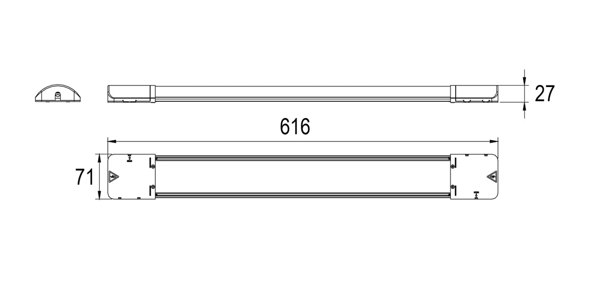 Reer Plafoniera LED Ultra‑Slim con CCT Selezionabile 3000K / 4000K / 6500K