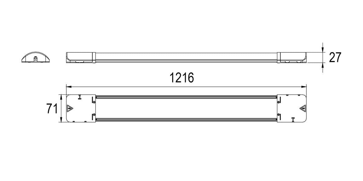Reer Plafoniera LED Ultra‑Slim con CCT Selezionabile 3000K / 4000K / 6500K