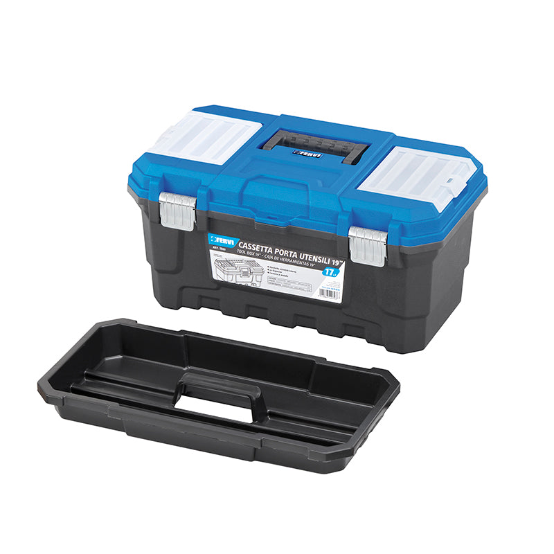FERVI Cassetta Porta Utensili TB03 | 19" | 2 Organizer | Vaschetta Interna | 17L